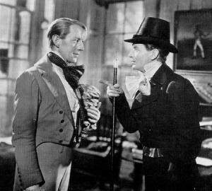 A young Alec Guiness (left) as Herbert Pocket, Pip's roommate