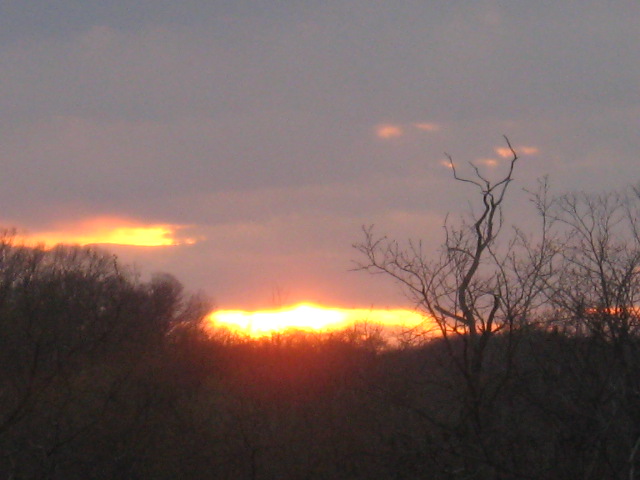 Close-up of sunset