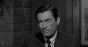The concerned family man- Sam Bowden (Gregory Peck)
