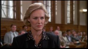 The defender: Teddy Barnes (Glenn Close)