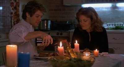 Max cooks dinner for Nora (Susan Sarandon)