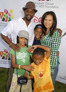 With the wife & kids- awww....