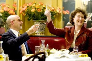 Paul (Stanley Tucci) and Julia Child (Meryl Streep)