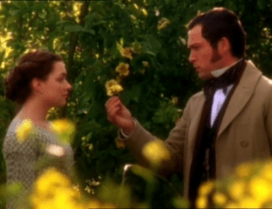 Daniela Denby-Ashe as Margaret Hale and John Light as Mr, Lennox