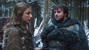 John Bradley as Sam and Hannah Murray as Gilly