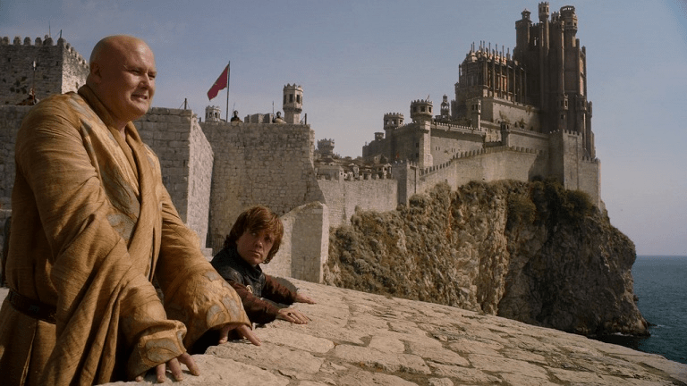 Conleth Hill as as Varys and Peter Dinklage as Tyrion