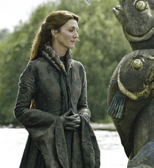 Lady Catelyn Stark at her father's funeral