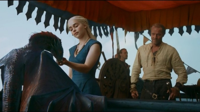 The dragons are growing fast while Daenerys sails in search of an army