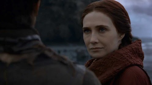 Melisandre talks to Gendry