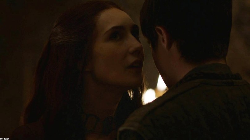 Melisandre with Gendry