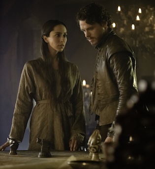 Talisa worries and Robb strategizes