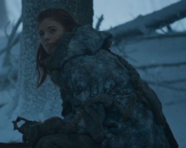Ygritte gazes up at The Wall 