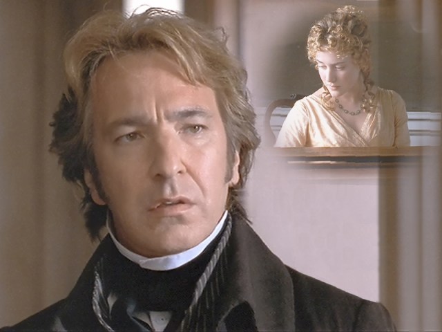 Col. Brandon (Alan Rickman) sees/hears Marianne for the first time.