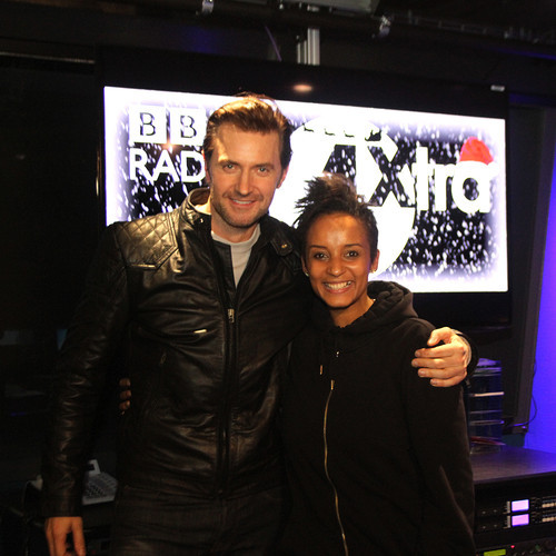 Richard with British radio host Adele Robbins