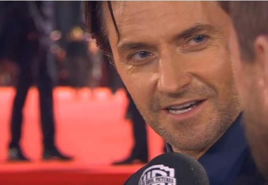 Richard answers a question on the red carpet in Berlin