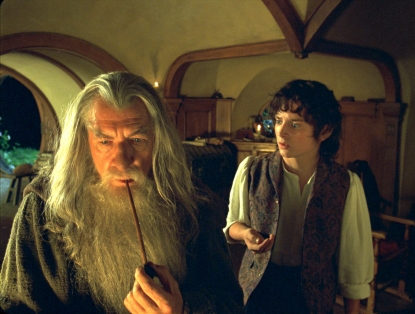 Gandalf (Ian McKellan) & Frodo (Elijah Wood)