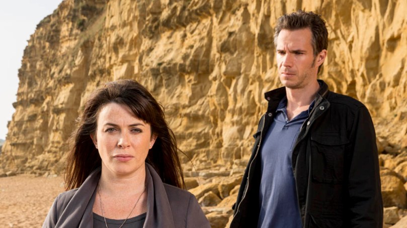EMBARGOED UNTIL 20TH JANUARY. KUDOS AND IMAGINARY FRIENDS FOR ITV BROADCHURCH SERIES 2 Pictured: EVE MYLES as Claire and JAMES DARCY as Lee Ashworth. This image is the copyright of ITV.